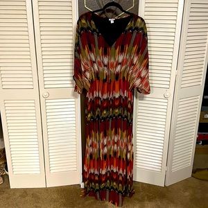 Multicolor earth toned maxi dress (Worthington) Size: 8/L